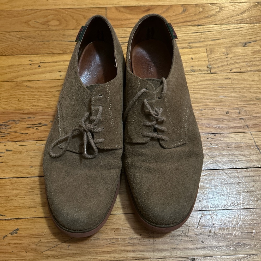 Bass Men's Tan Suede Oxfords